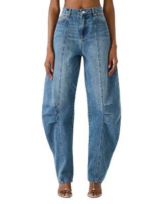 Austin High Rise Barrel Jeans in Blue Heather by STEVE MADDEN