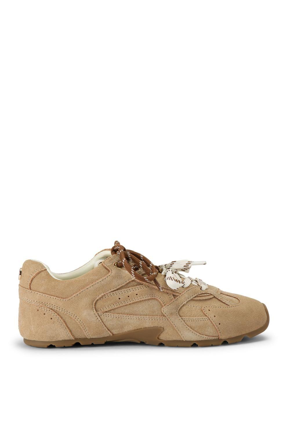 'Aziel Beige' Suede Trainers by STEVE MADDEN