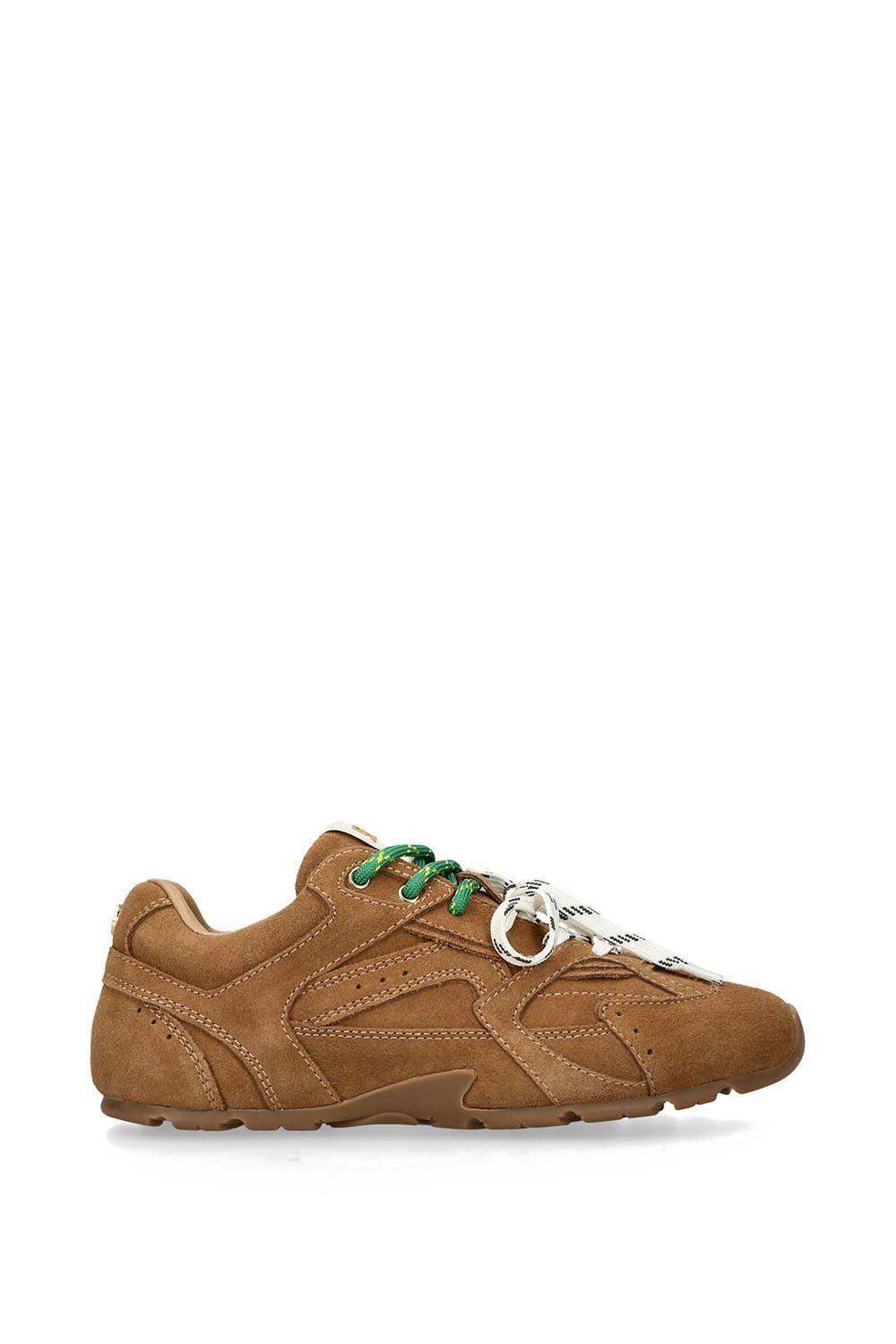 'Aziel Camel' Suede Trainers by STEVE MADDEN
