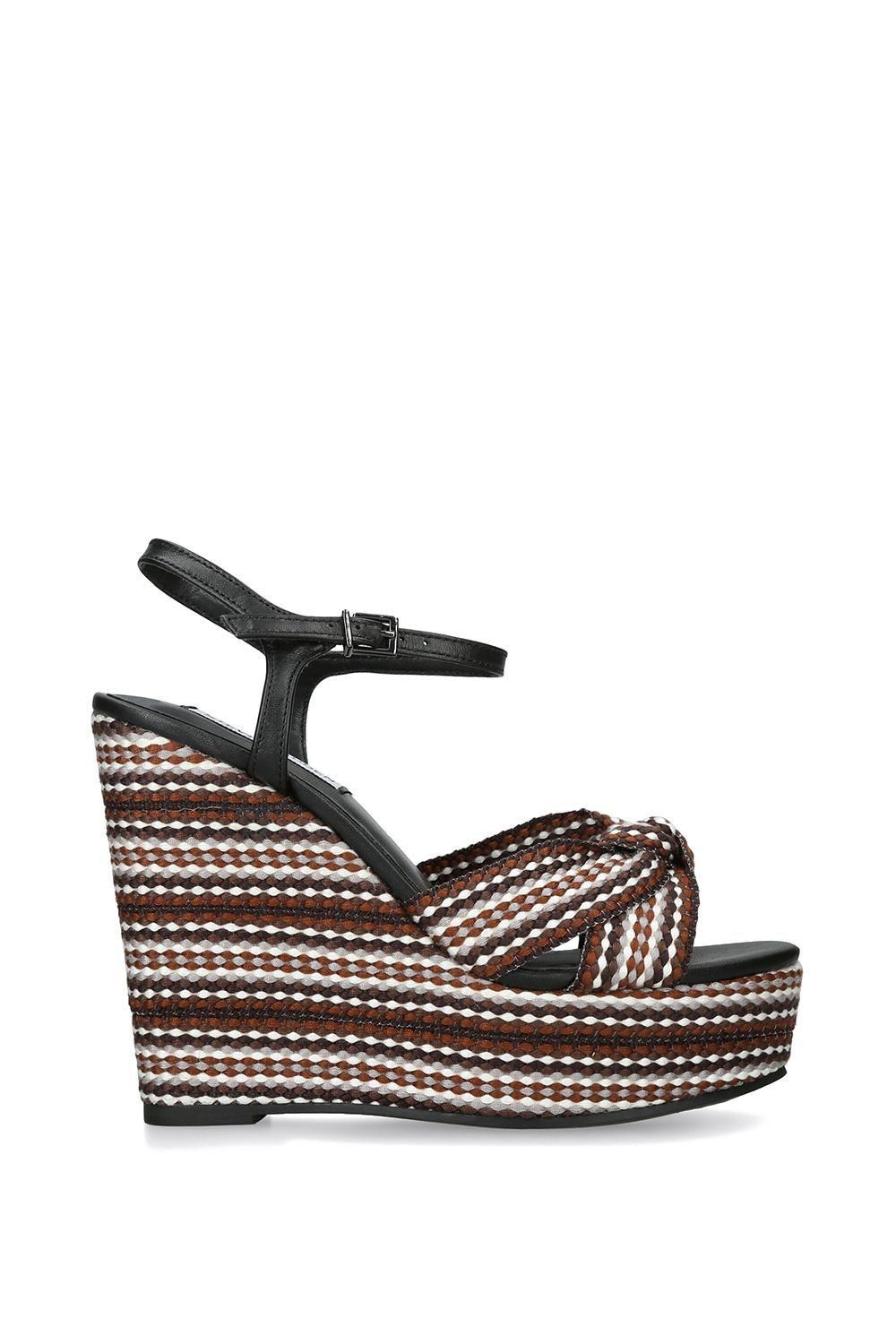 'Aztec Black' Leather Sandals by STEVE MADDEN