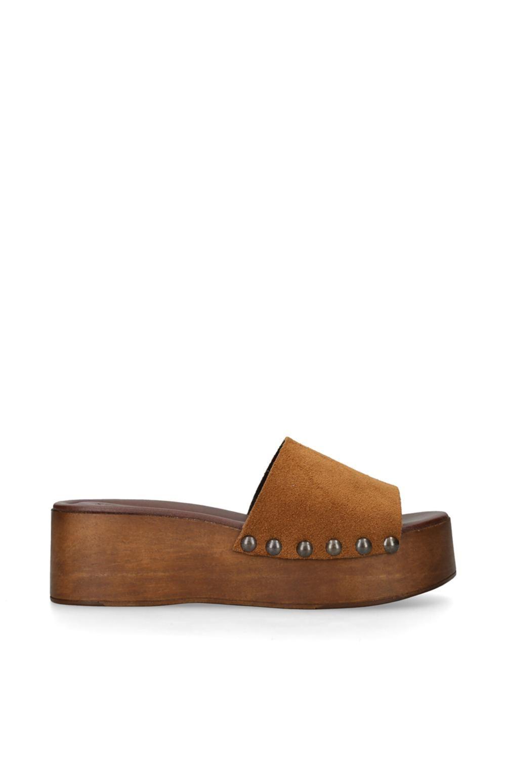 'Conga Tan' Suede Sandals by STEVE MADDEN