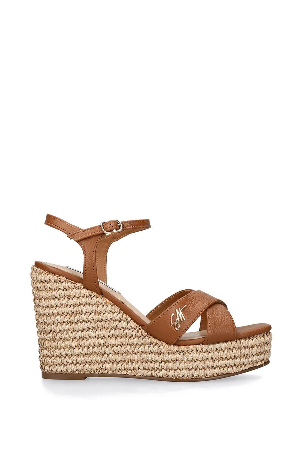'Cylo Tan' Leather Sandals by STEVE MADDEN
