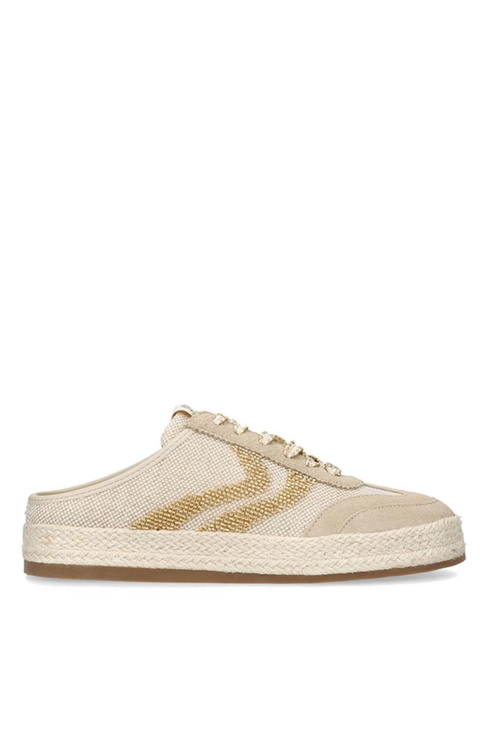 'Dugout Beige' Fabric Trainers by STEVE MADDEN