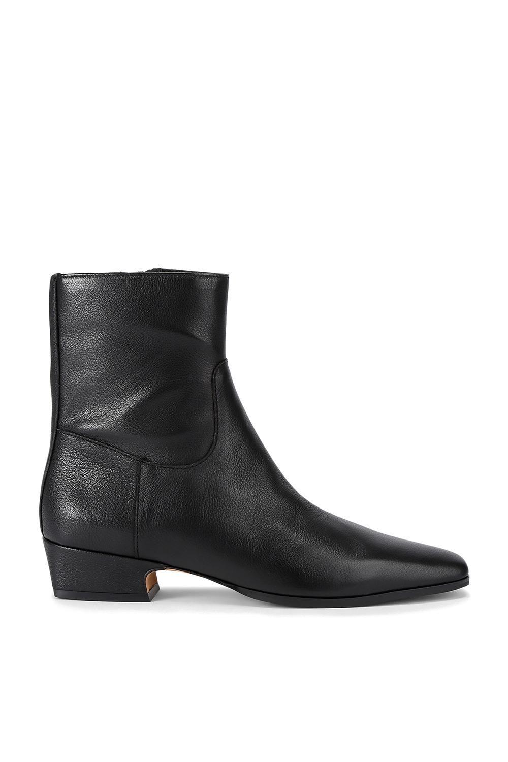 'Dusty Black Leather Boot' Leather Boots by STEVE MADDEN