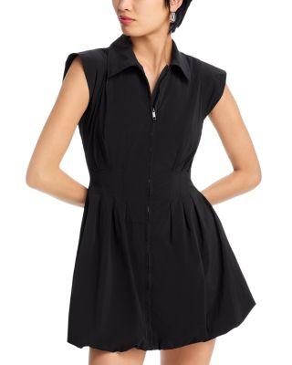 Dyanne Poplin Pleated Mini Dress by STEVE MADDEN