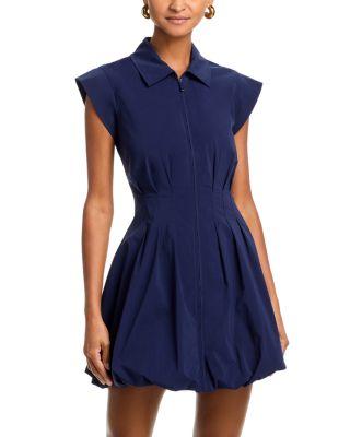 Dyanne Poplin Pleated Mini Dress by STEVE MADDEN