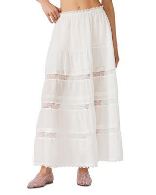 Elisse Lace Trim Maxi Skirt by STEVE MADDEN
