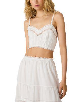 Elisse Lace Trim Top by STEVE MADDEN