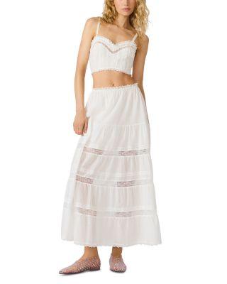 Elisse Lace Trim Top & Maxi Skirt by STEVE MADDEN