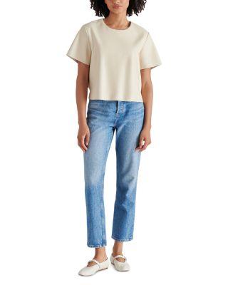 Ezra Faux Leather Top by STEVE MADDEN