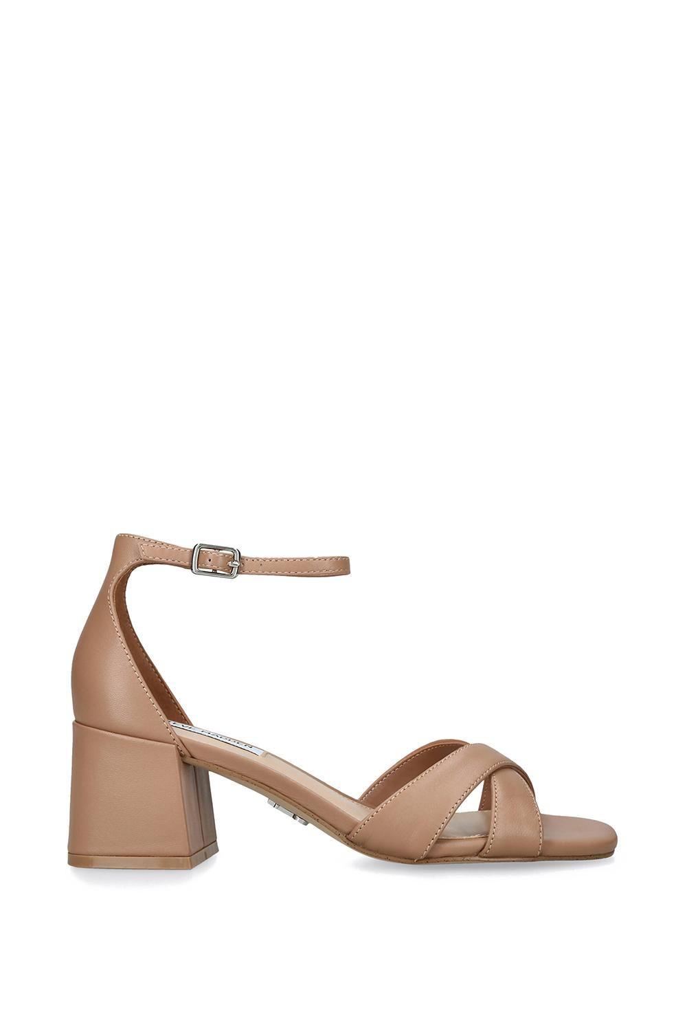 'Fergie Tan' Leather Sandals by STEVE MADDEN