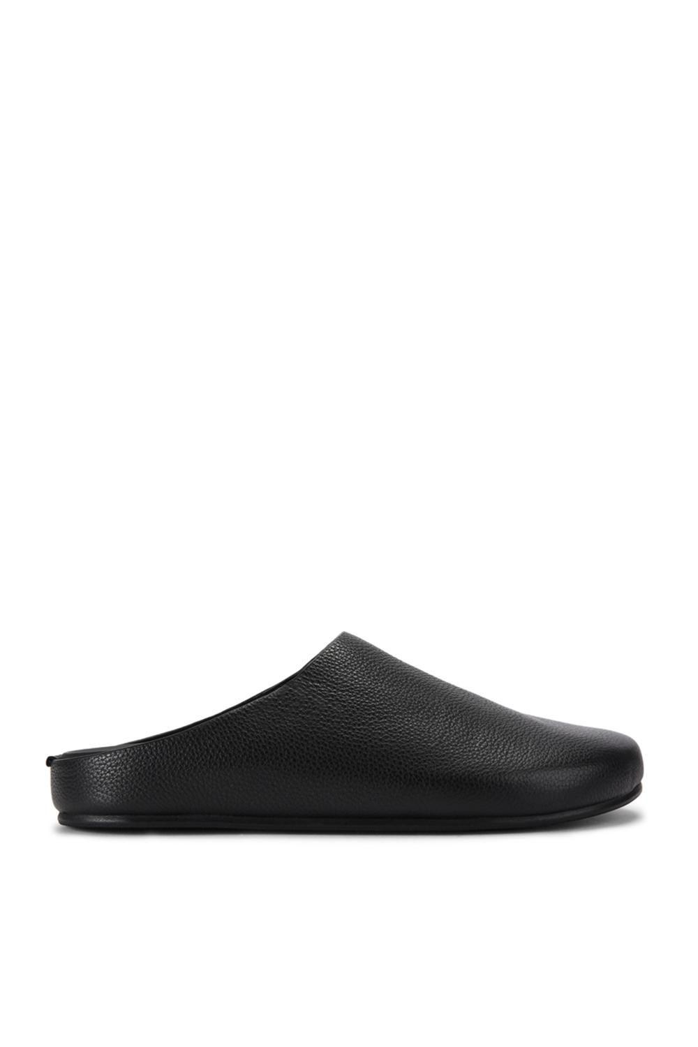 'Fern Black Leather' Leather Flats by STEVE MADDEN