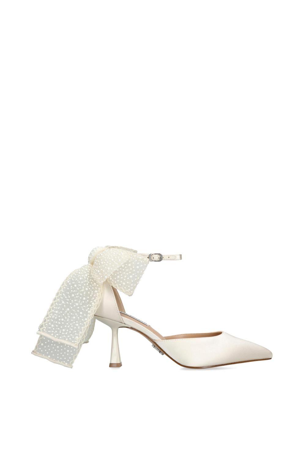 'Fiorela White' Fabric Heels by STEVE MADDEN