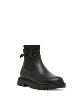 Girls' Bubbles Ruffled Lug Sole Boots – Toddler by STEVE MADDEN
