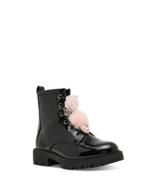 Girls' Jcharms Faux Patent Leather Boots – Little Kid by STEVE MADDEN