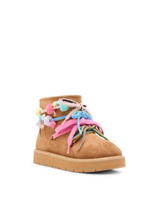 Girls' Jpuff Pom-Pom Boots – Toddler by STEVE MADDEN