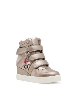 Girls' Mavis Metallic Wedge Sneakers – Little Kid by STEVE MADDEN