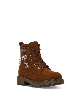 Girls' Sparky Embellished Lug Sole Boots – Little Kid by STEVE MADDEN