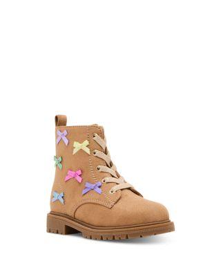 Girls' Tfleur Bow Metallic Boots – Toddler by STEVE MADDEN