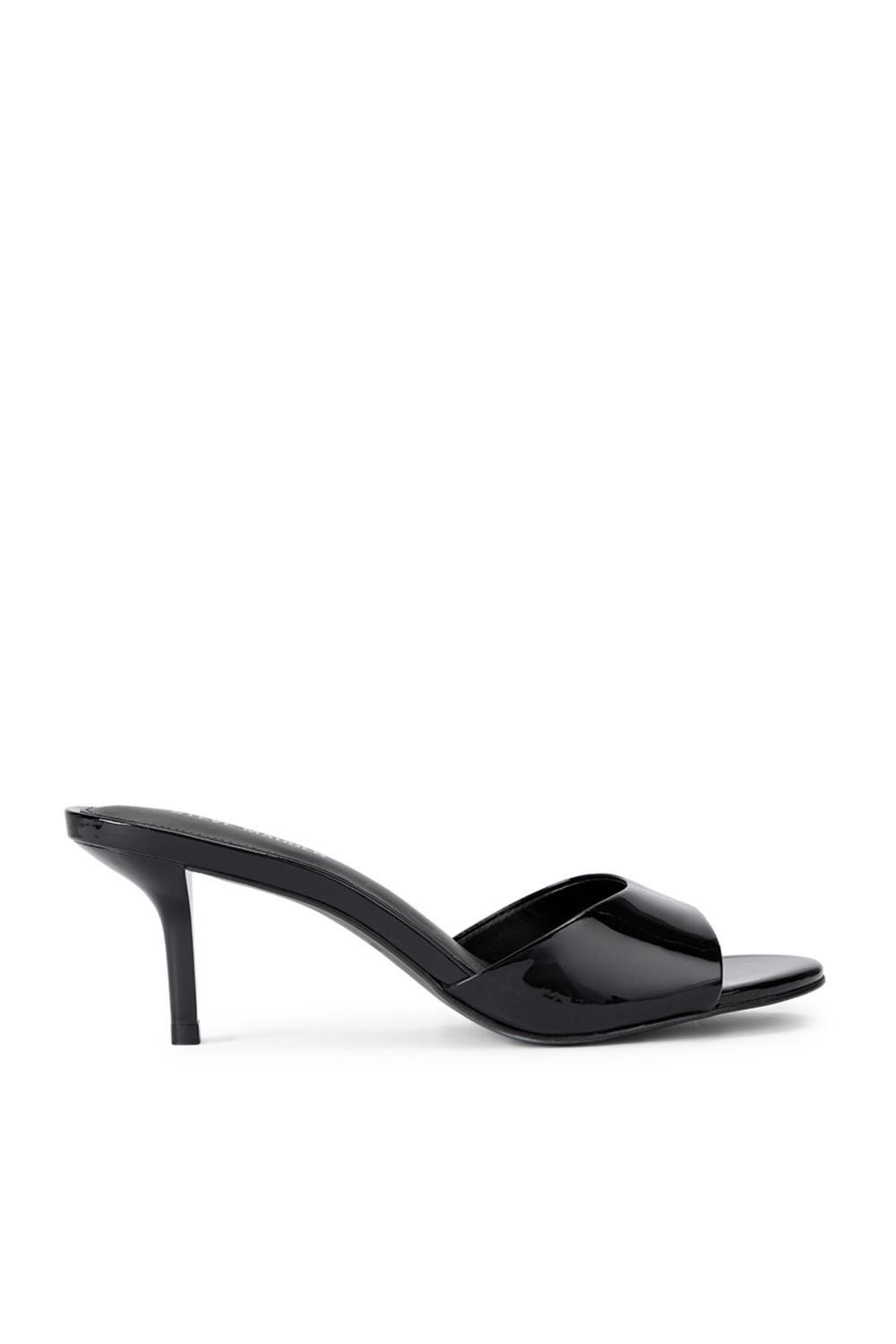 'Kendrix Black' Leather Patent Heels by STEVE MADDEN