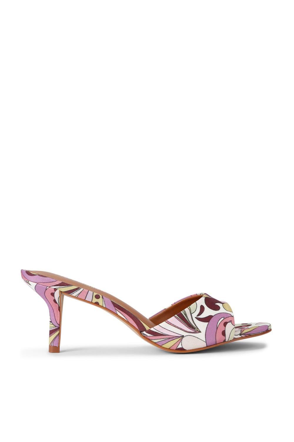 'Kendrix Pink Print' Fabric Heels by STEVE MADDEN