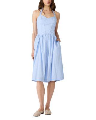 Leigh Anne Stripe Halter Dress by STEVE MADDEN