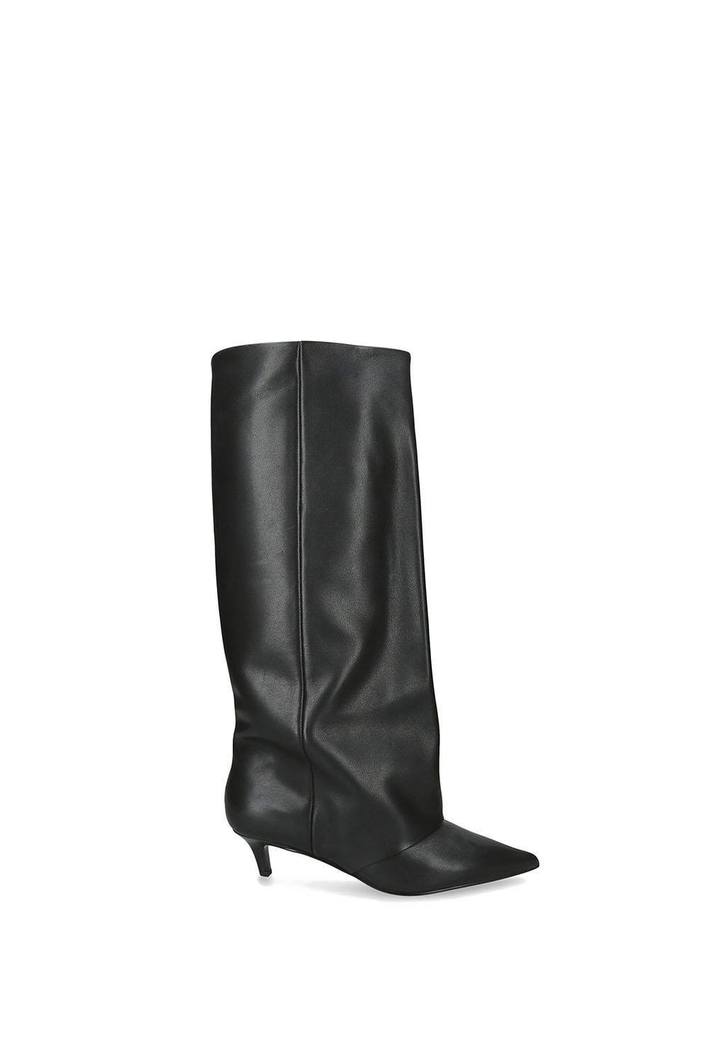 'Luca Black' Leather Boots by STEVE MADDEN