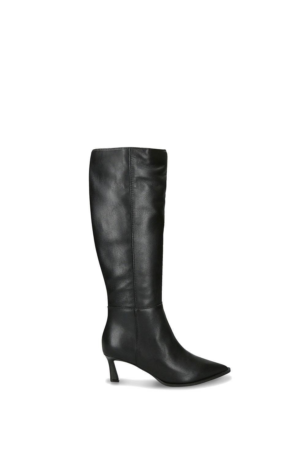'Lucid Black' Leather Boots by STEVE MADDEN