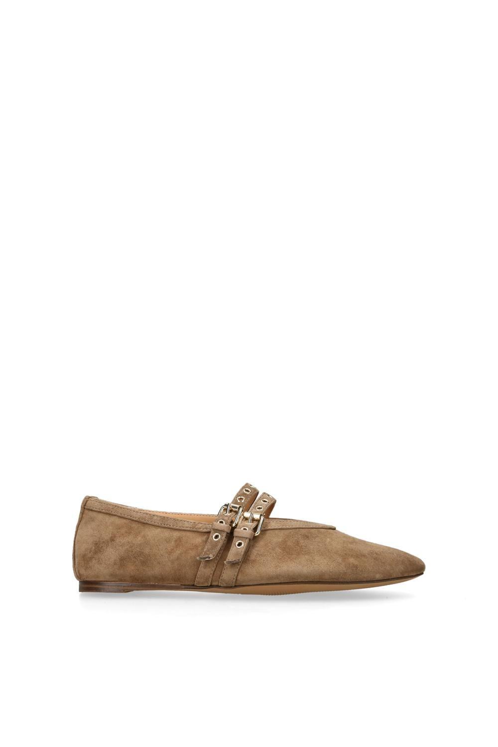 'Lydia Brown Suede' Suede Flats by STEVE MADDEN