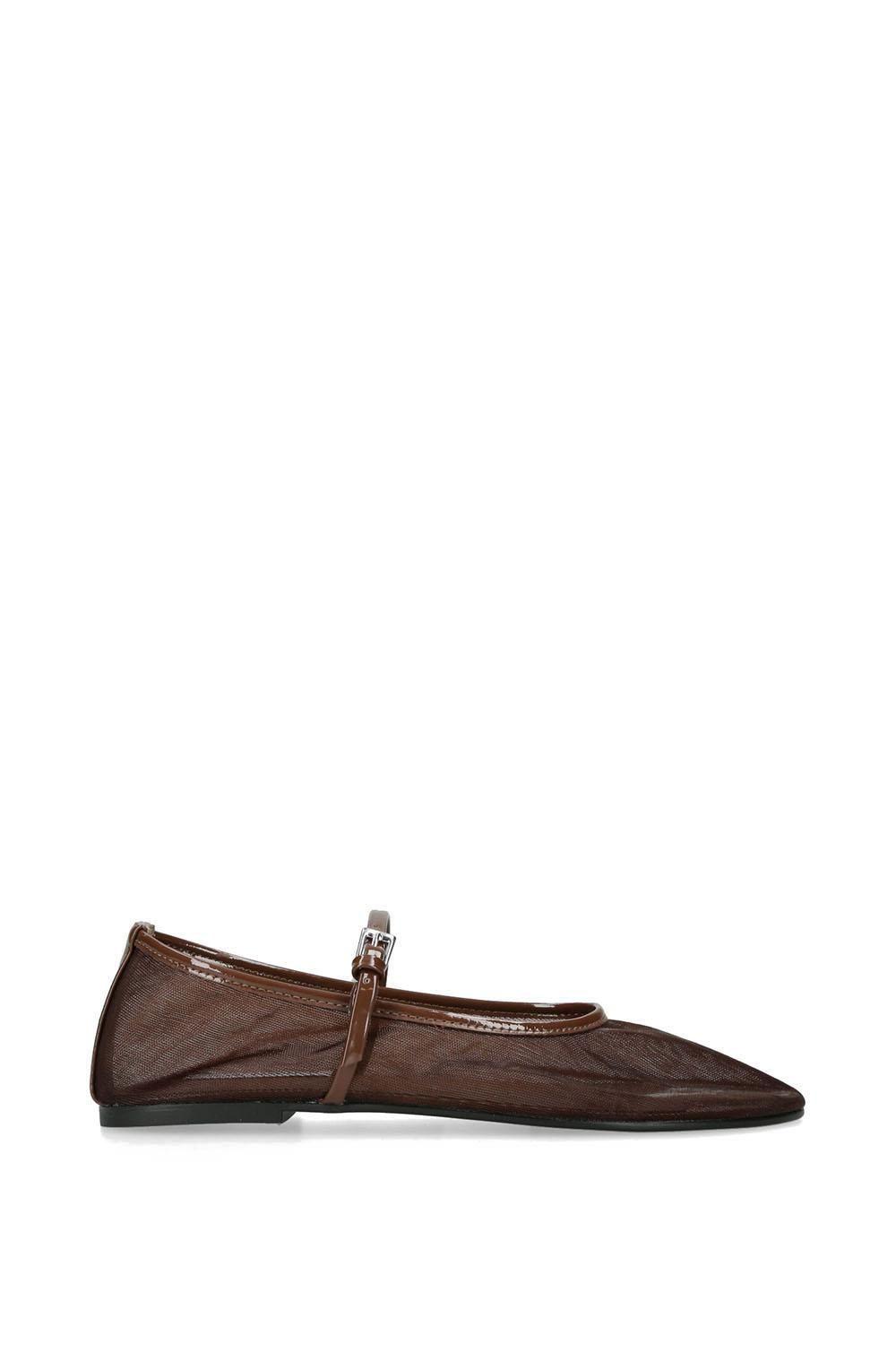 'Mash Dark Brown' Fabric Flats by STEVE MADDEN
