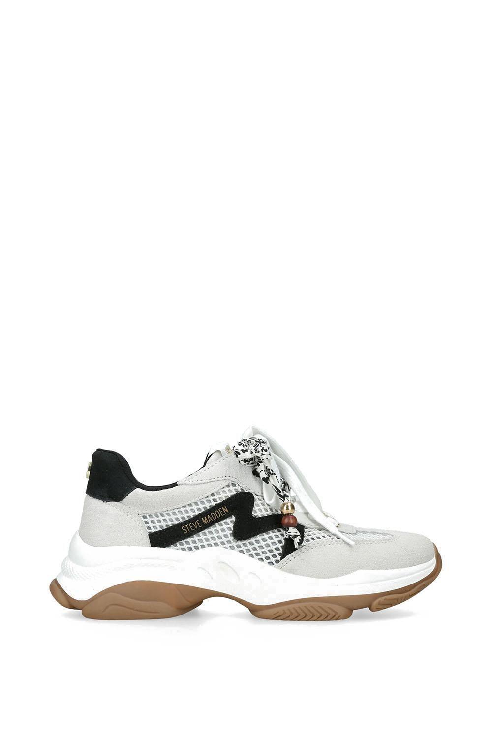 'Maxfield Cream' Suede Trainers by STEVE MADDEN
