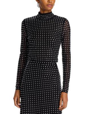 Melvina Embellished Mesh Top by STEVE MADDEN