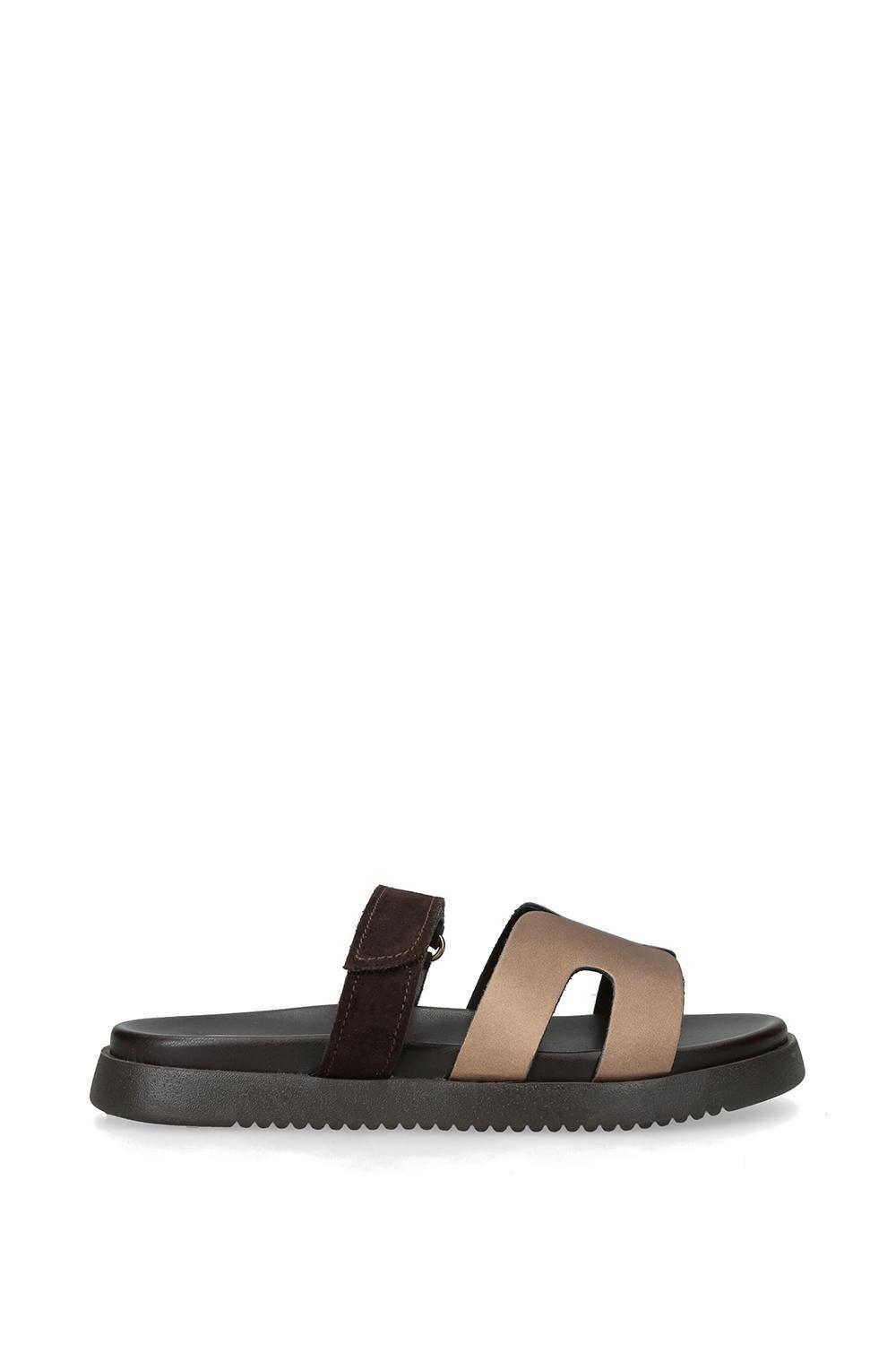 'Missile Bronze' Suede Leather Sandals by STEVE MADDEN