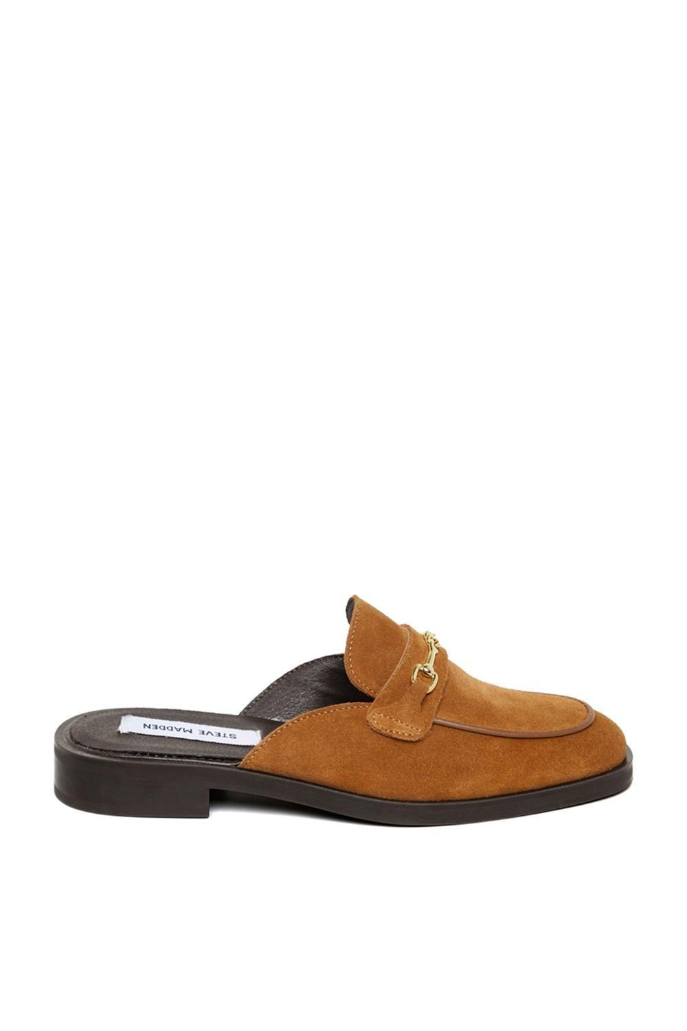 'Nada Mule Tan' Suede Flats by STEVE MADDEN
