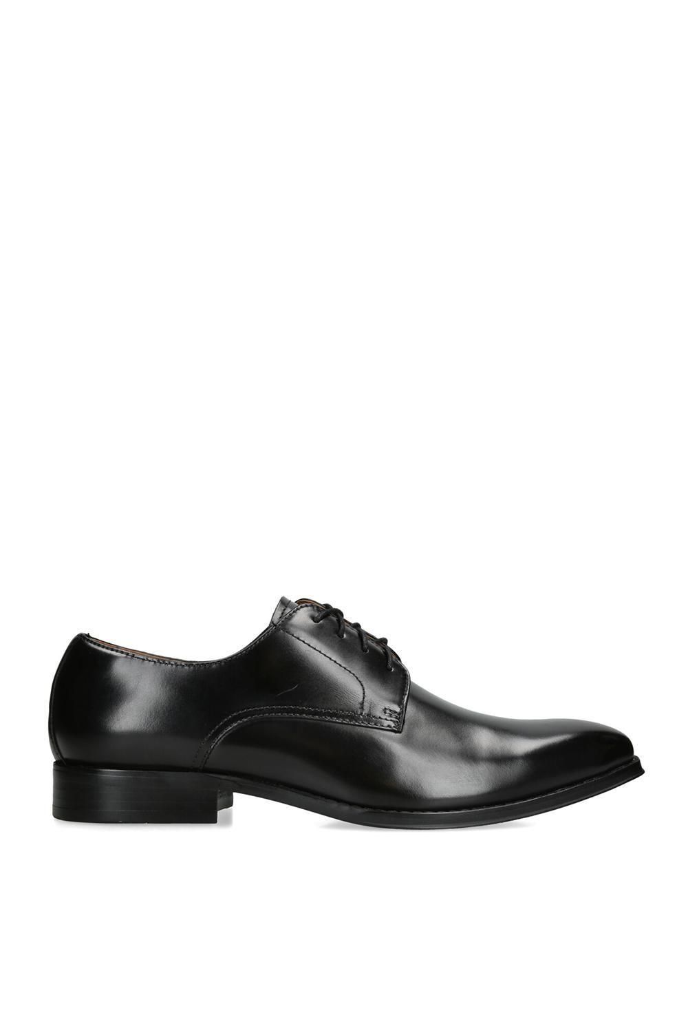 'Parscal Black' Leather Shoes by STEVE MADDEN