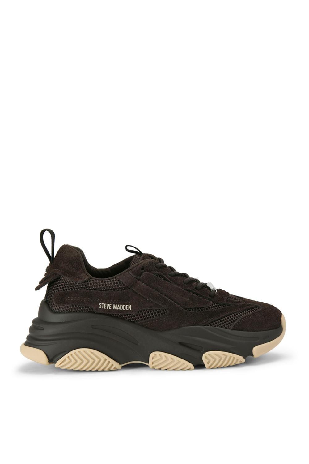 'Possess H 003' Leather Trainers by STEVE MADDEN