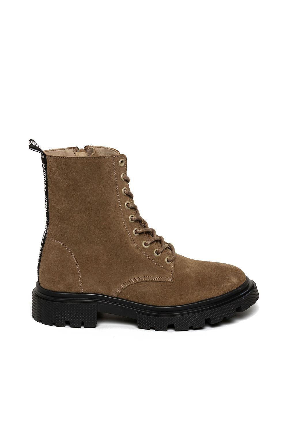 'Rhonda Ankle Boot Brown' Suede Boots by STEVE MADDEN