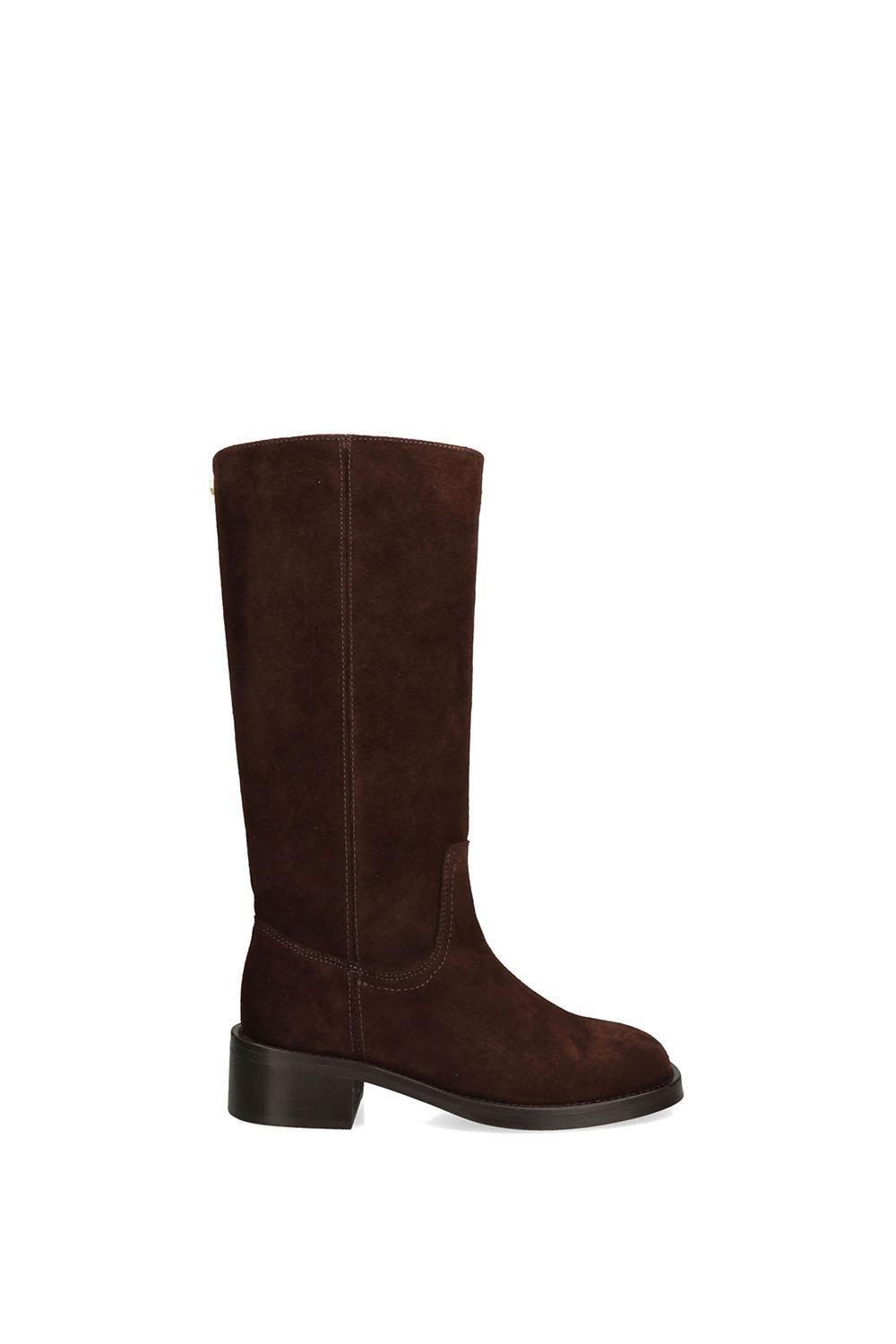 'Riggs Brown Suede' Suede Boots by STEVE MADDEN