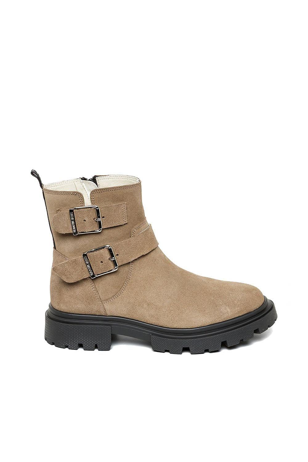 'Rings Ankle Boot Taupe' Suede Boots by STEVE MADDEN