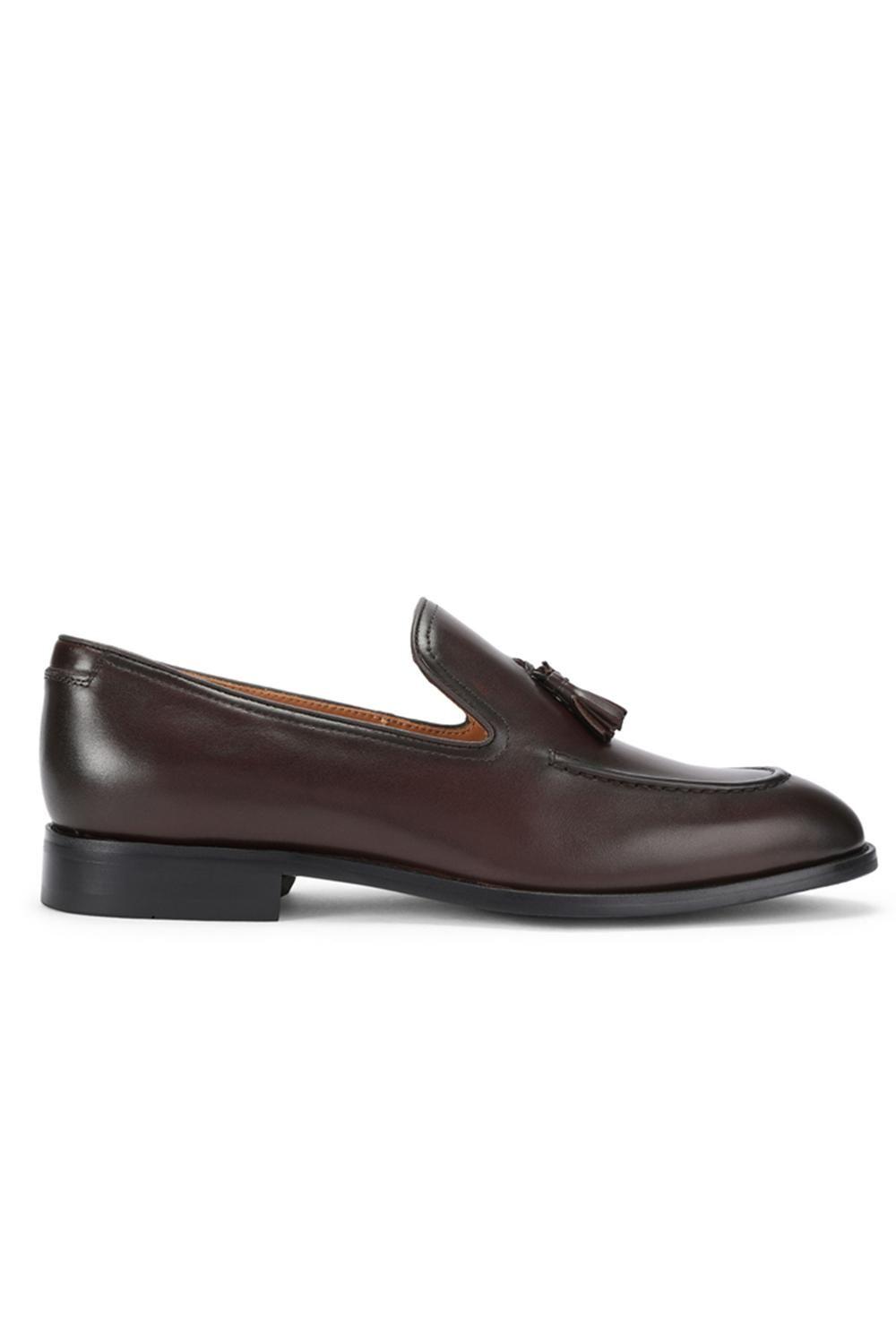 'Rumi Dark Brown Leather' Leather Shoes by STEVE MADDEN