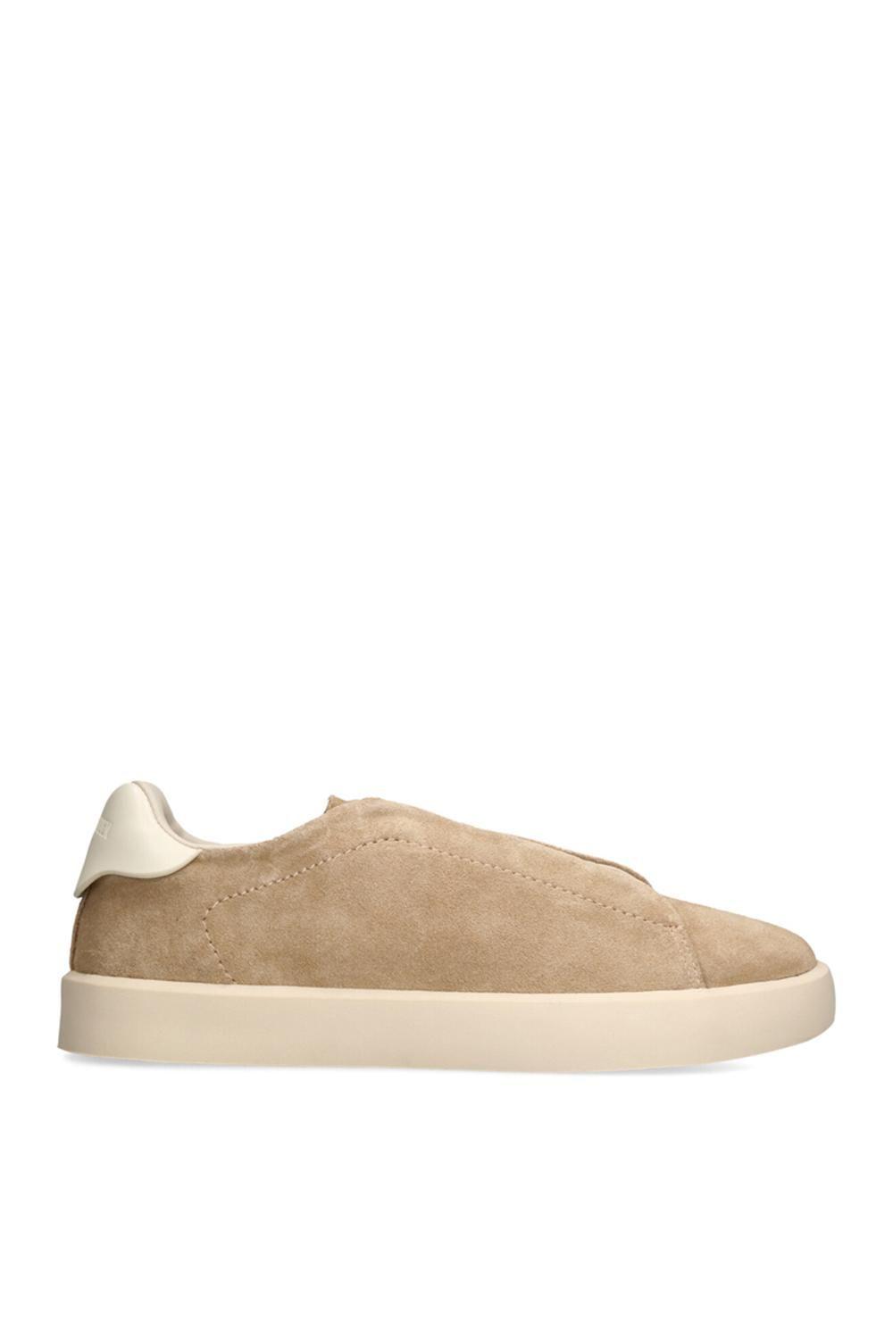 'Salsa Beige' Leather Trainers by STEVE MADDEN