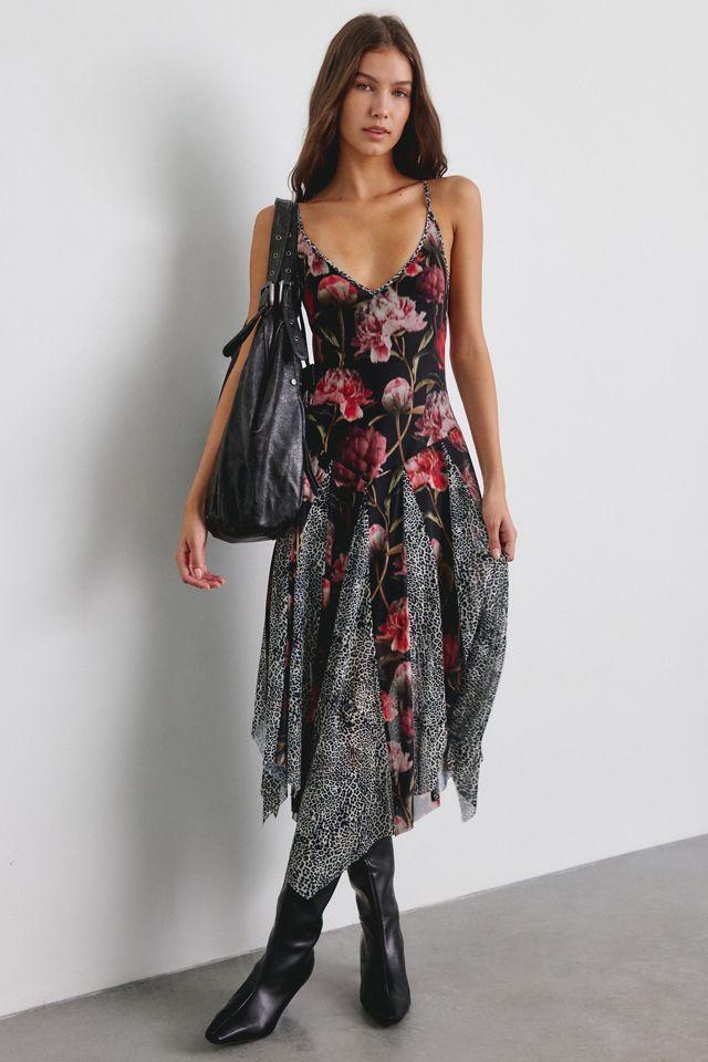 Steve Madden Arianne Godet Hanky Hem Midi Dress by STEVE MADDEN