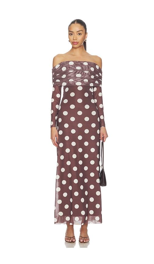 Steve Madden Aurelia Dress in Brown by STEVE MADDEN