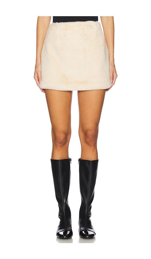 Steve Madden Aviva Skirt in Cream by STEVE MADDEN