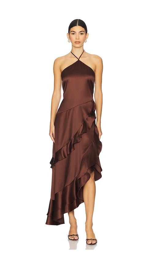Steve Madden Caspia Dress in Chocolate by STEVE MADDEN
