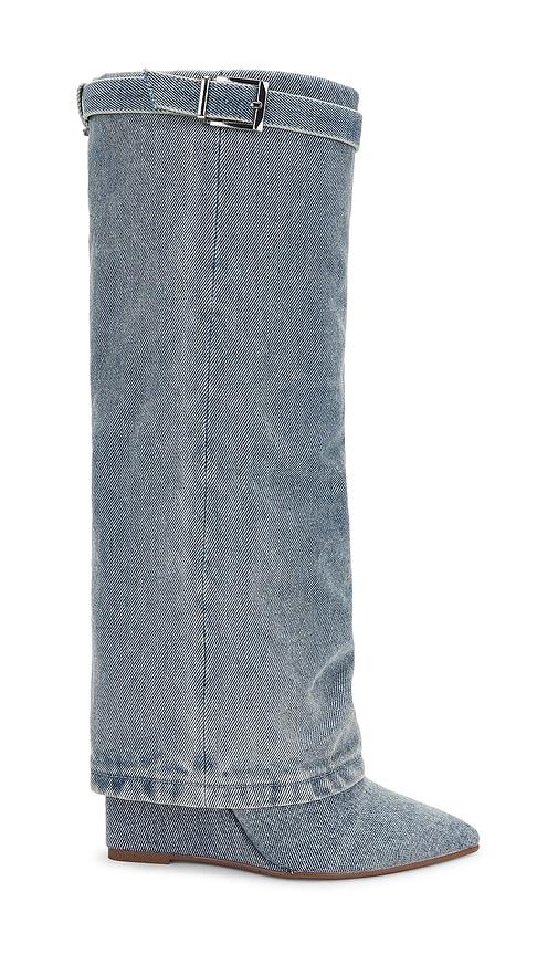 Steve Madden Corenne Boot in Denim-Medium by STEVE MADDEN Steve Madden Corenne Boot in Denim-Medium by STEVE MADDEN