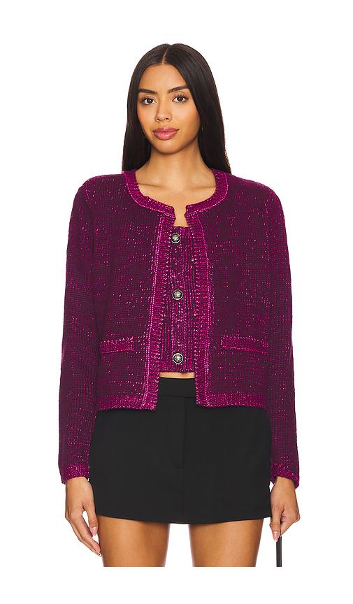 Steve Madden Emelia Sweater Jacket in Purple by STEVE MADDEN