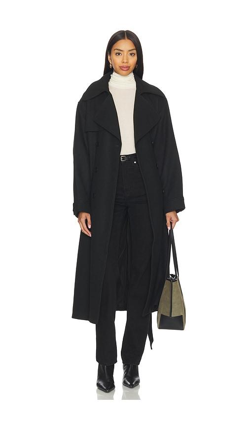Steve Madden Enora Coat in Black by STEVE MADDEN