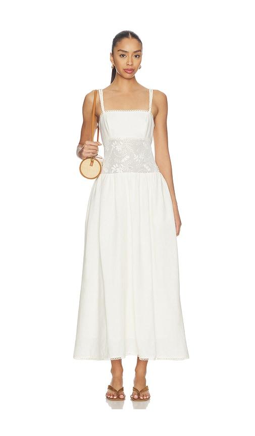 Steve Madden Enza Dress in White by STEVE MADDEN