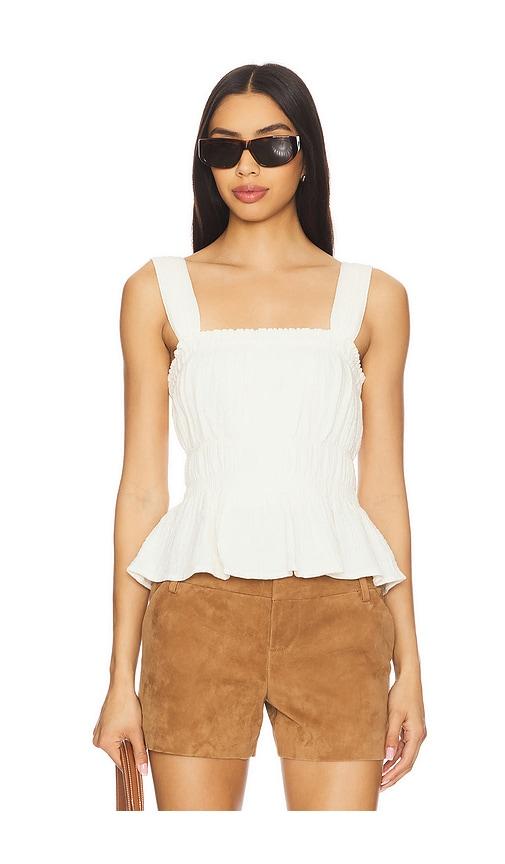 Steve Madden Gabrielle Top in Cream by STEVE MADDEN